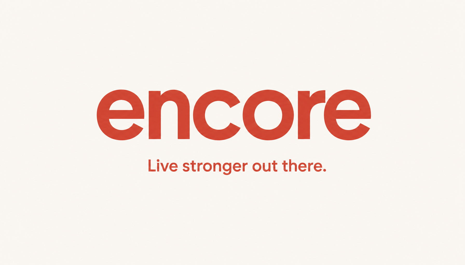 encore wordmark + tagline in GT Flexa Standard Bold