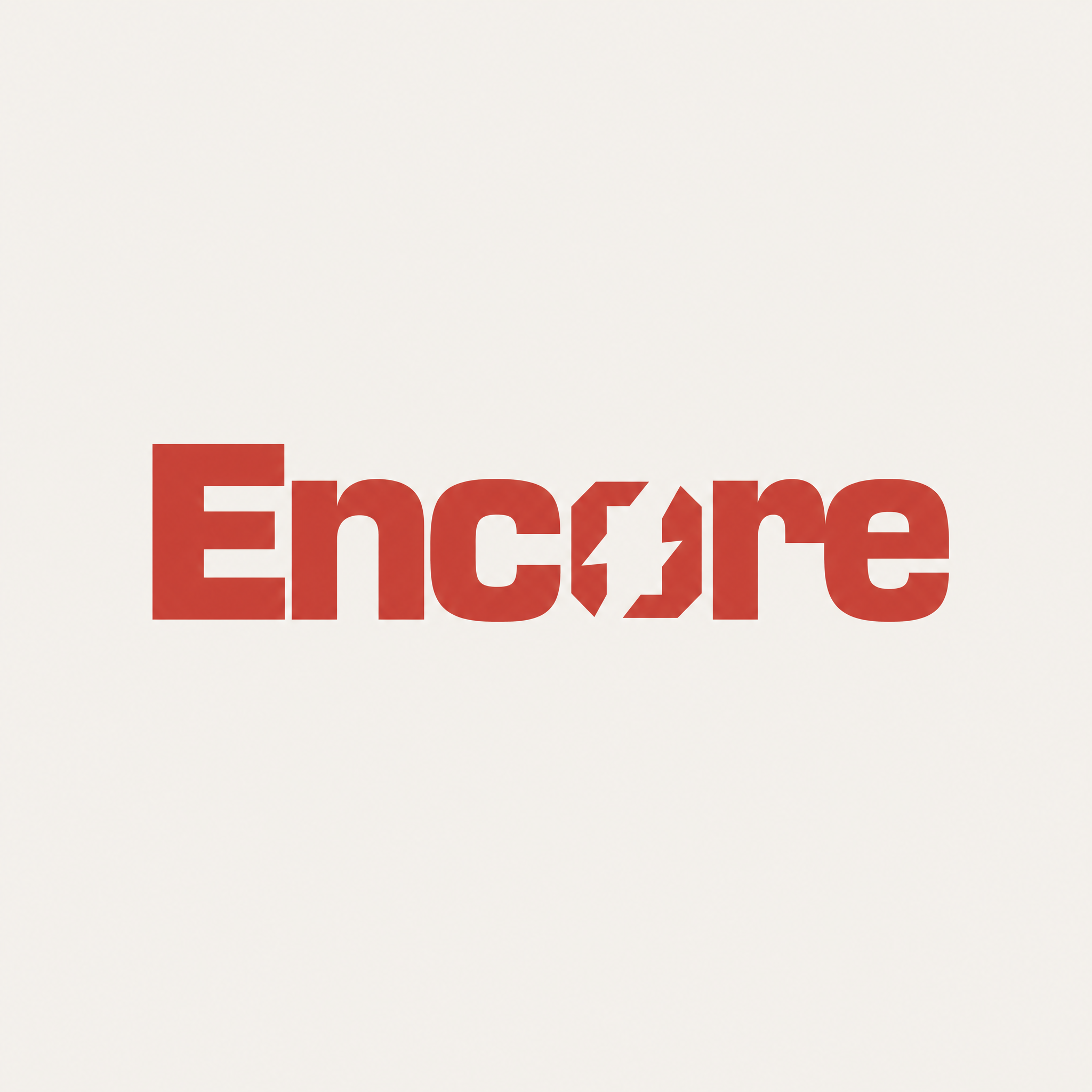 Encore wordmark capitalized tight