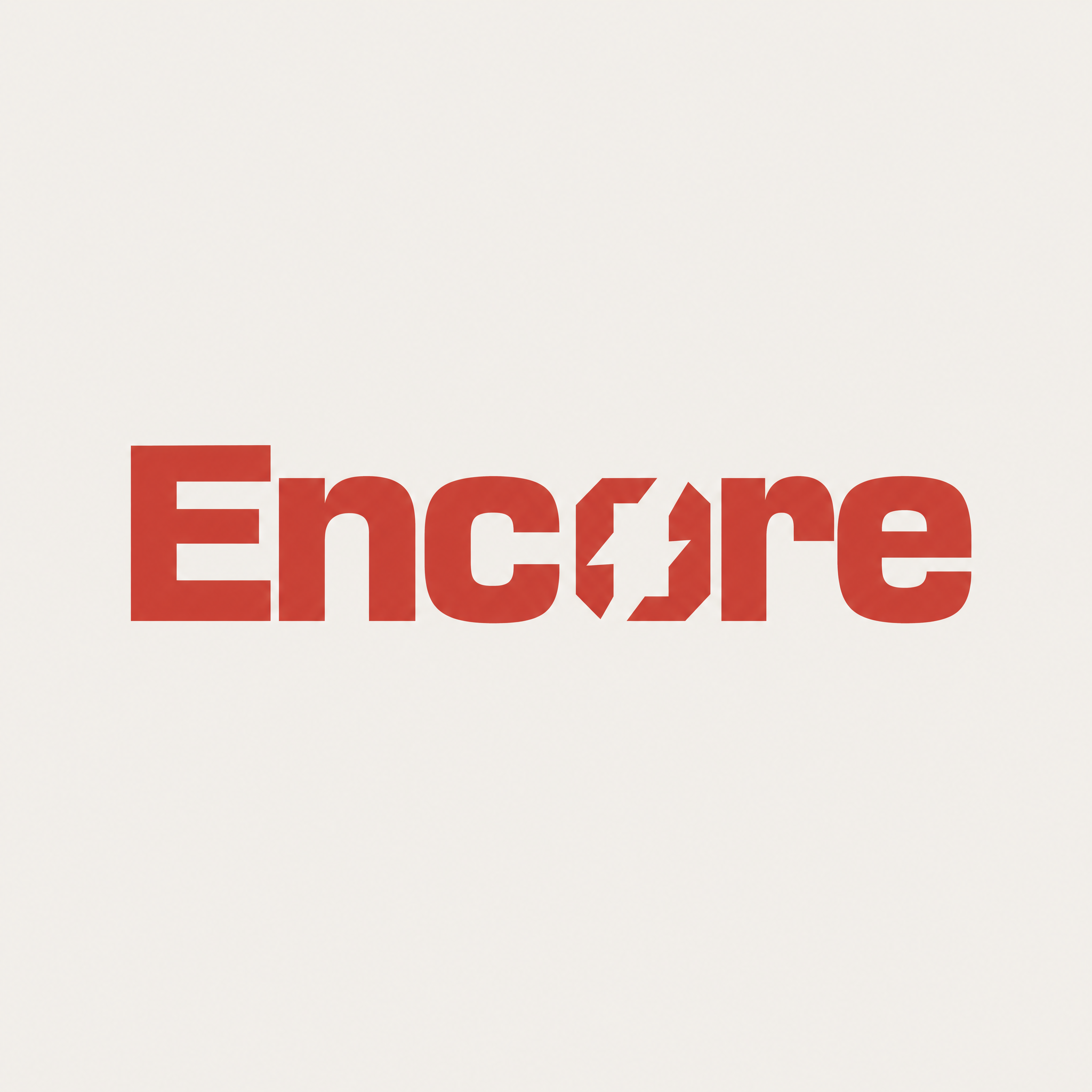 Encore wordmark capitalized standard