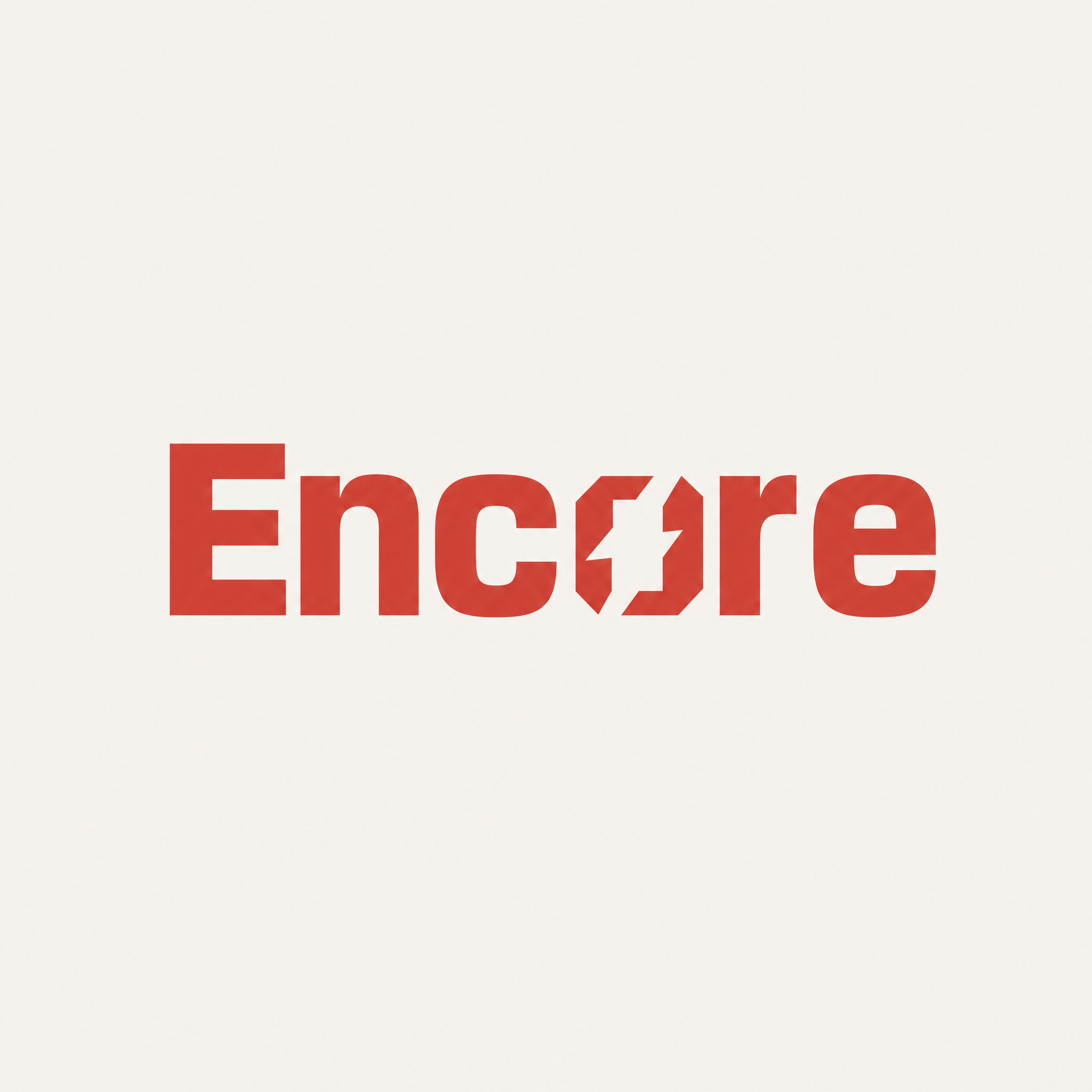 Encore wordmark capitalized widened